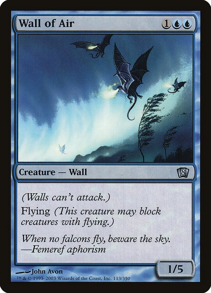 Barreira de Ar / Wall of Air - Magic: The Gathering - MoxLand