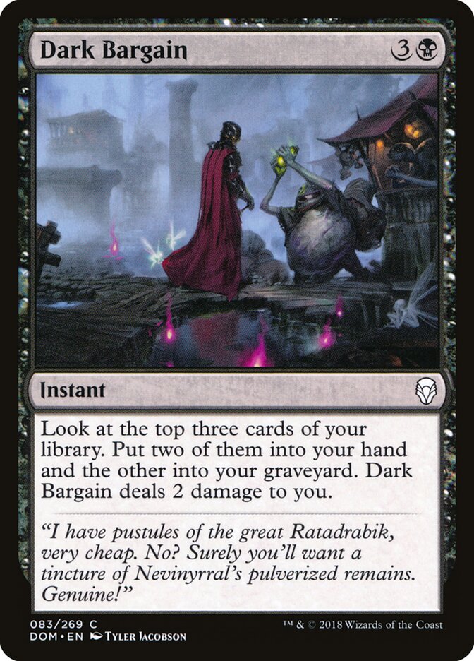 Barganha Sombria / Dark Bargain - Magic: The Gathering - MoxLand