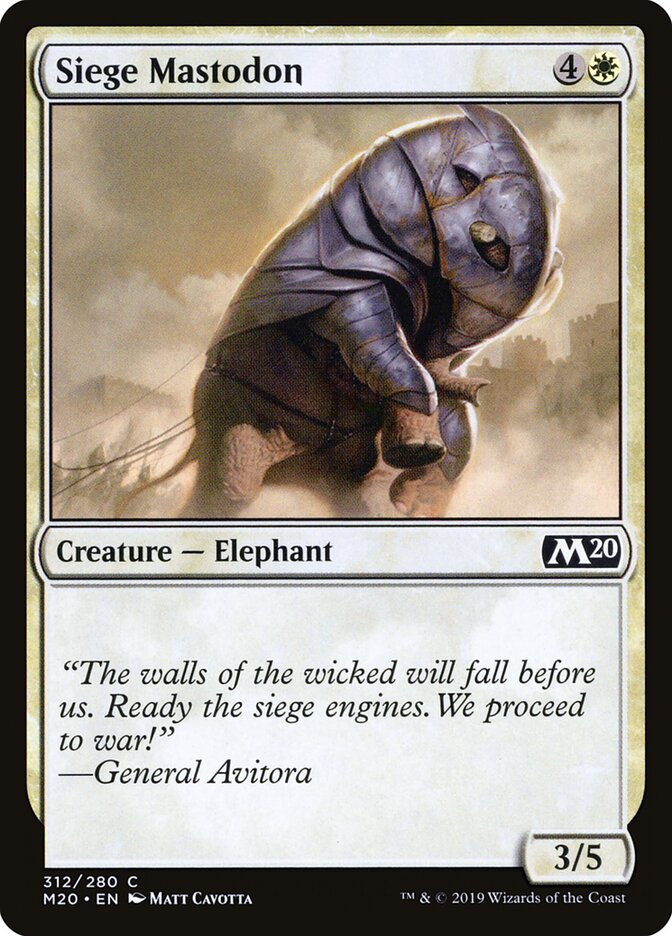 Mastodonte do Cerco / Siege Mastodon - Magic: The Gathering - MoxLand