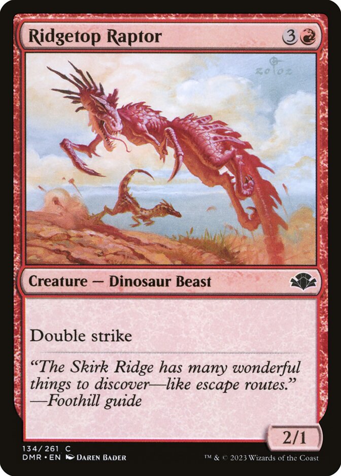 Raptor do Topo da Serra / Ridgetop Raptor - Magic: The Gathering - MoxLand