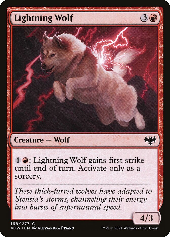 Lobo-relâmpago / Lightning Wolf - Magic: The Gathering - MoxLand