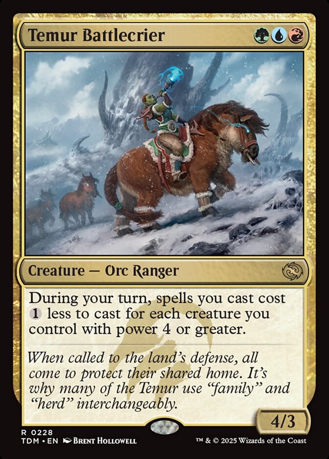 Anunciadora de Batalhas Temur / Temur Battlecrier - Magic: The Gathering - MoxLand