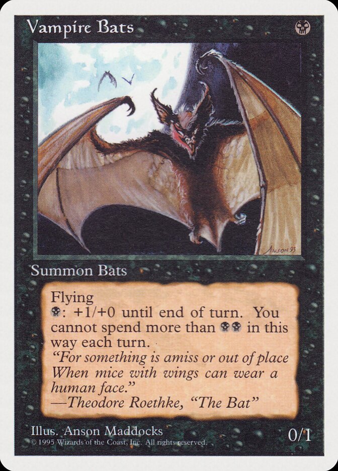 Morcegos Vampiros / Vampire Bats - Magic: The Gathering - MoxLand