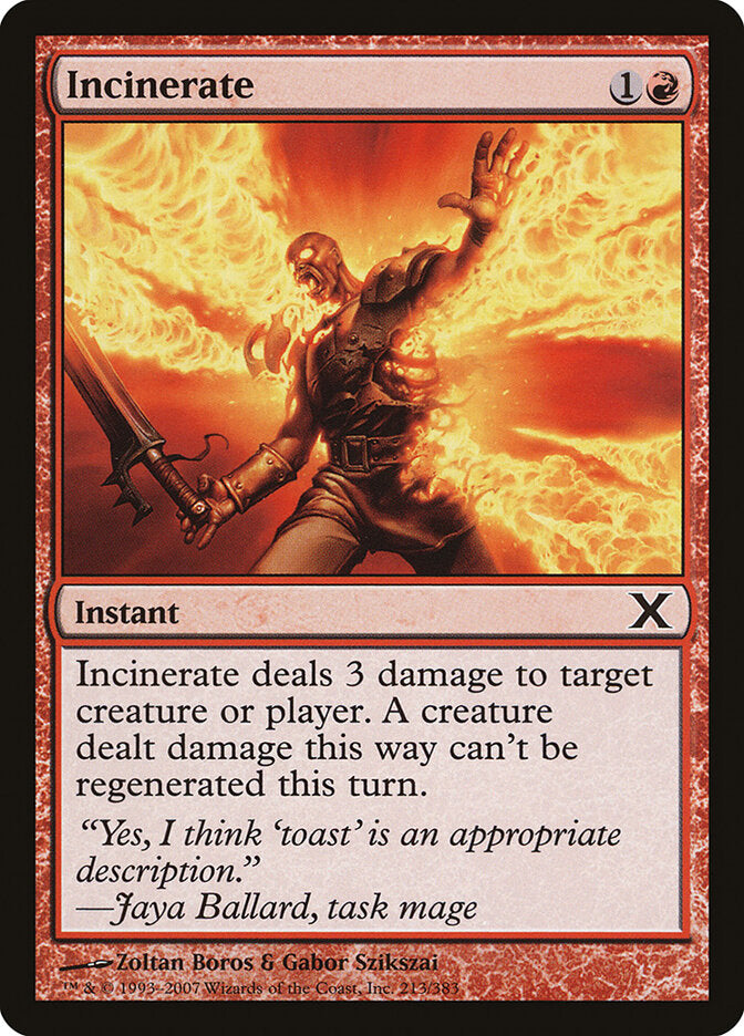 Incinerar / Incinerate - Magic: The Gathering - MoxLand