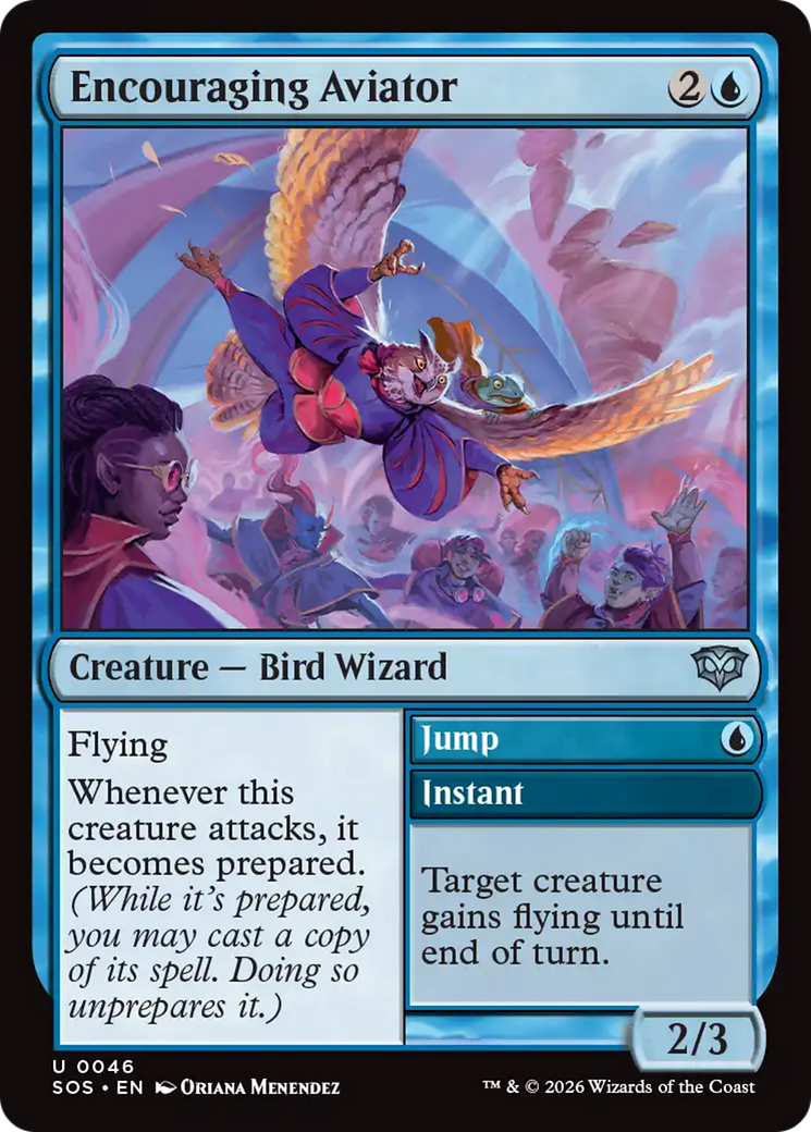 Encouraging Aviator - Magic: The Gathering - MoxLand