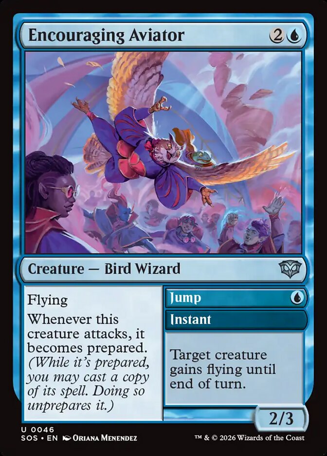 Encouraging Aviator - Magic: The Gathering - MoxLand