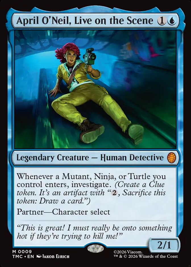 April O'Neil, Live on the Scene - Magic: The Gathering - MoxLand