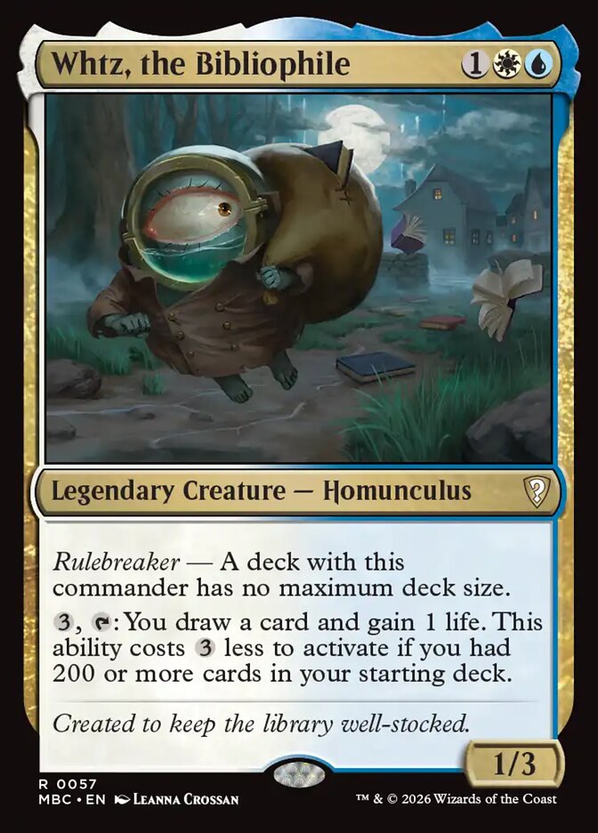 Whtz, the Bibliophile - Magic: The Gathering - MoxLand