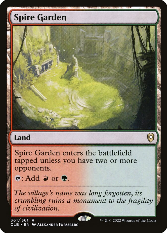 Jardim dos Cumes / Spire Garden - Magic: The Gathering - MoxLand