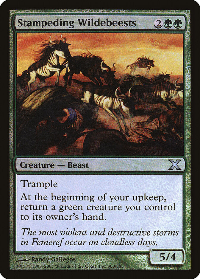Estouro de Gnus / Stampeding Wildebeests - Magic: The Gathering - MoxLand