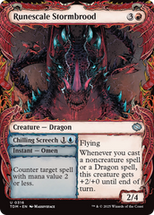 Tempesdrago da Runascama / Runescale Stormbrood - Magic: The Gathering - MoxLand
