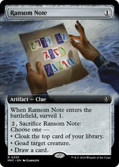 Ransom Note - Magic: The Gathering - MoxLand