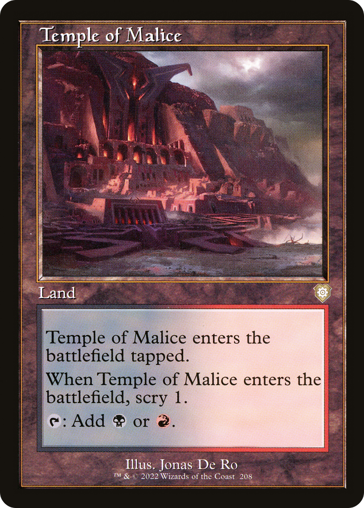 Templo da Maleficência / Temple of Malice - Magic: The Gathering - MoxLand