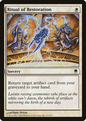 Ritual de Restauração / Ritual of Restoration - Magic: The Gathering - MoxLand