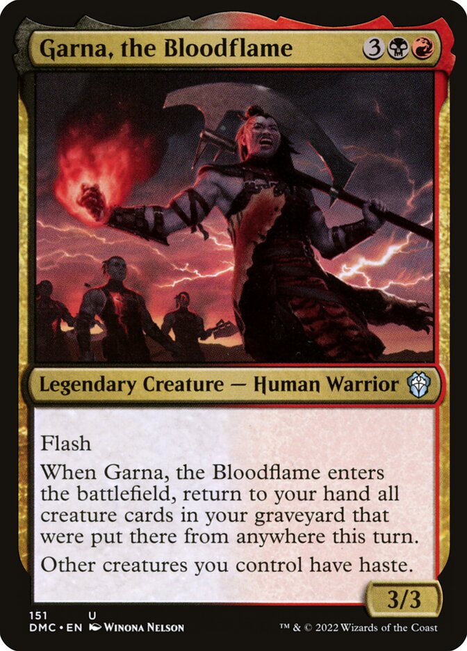 Garna, a Chama Sanguínea / Garna, the Bloodflame - Magic: The Gathering - MoxLand