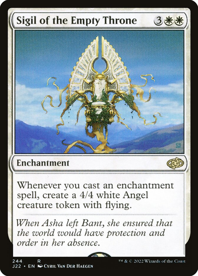 Insígnia do Trono Vazio / Sigil of the Empty Throne - Magic: The Gathering - MoxLand