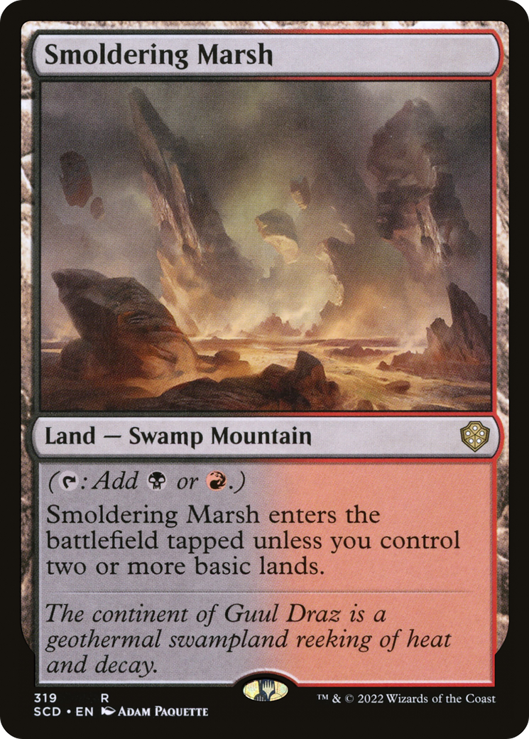 Pântano Ardente / Smoldering Marsh - Magic: The Gathering - MoxLand