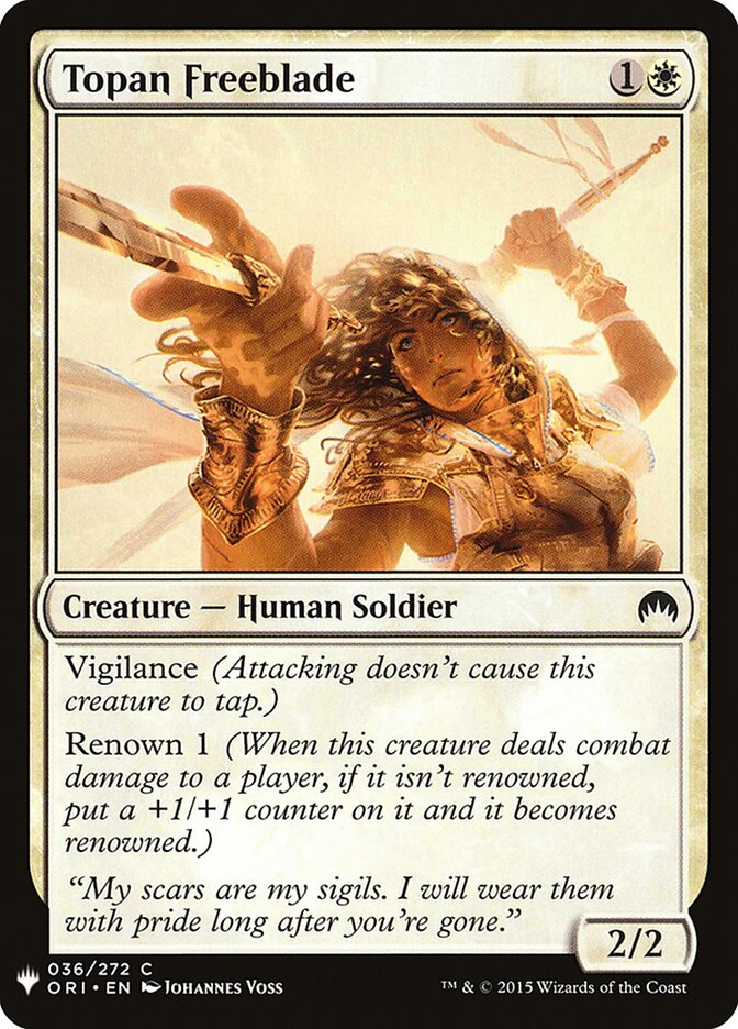 Franco-espadachim Topaniano / Topan Freeblade - Magic: The Gathering - MoxLand