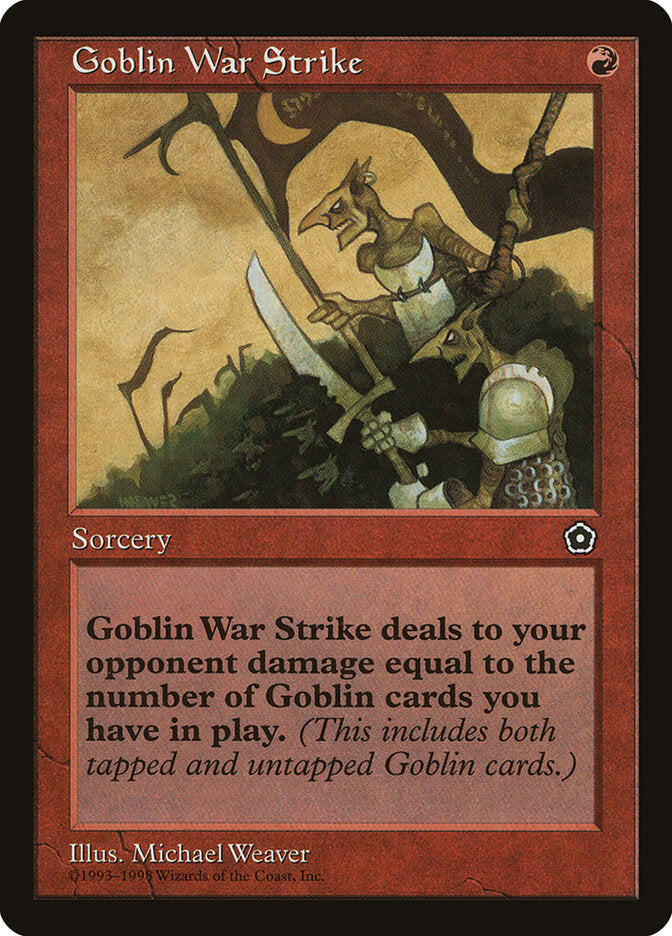 Investida Goblin / Goblin War Strike - Magic: The Gathering - MoxLand