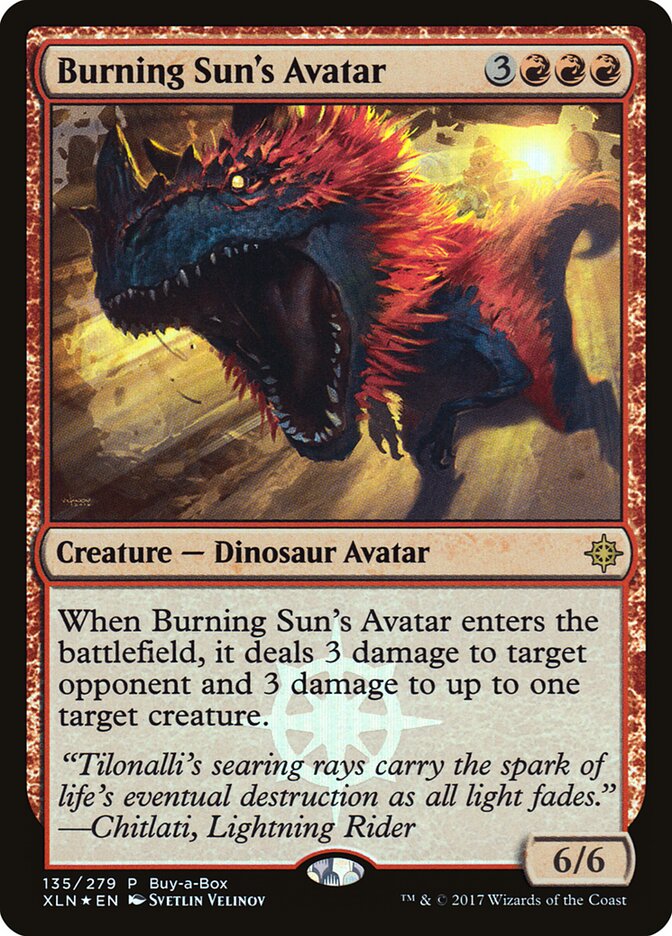 Avatar do Sol Abrasador / Burning Sun's Avatar - Magic: The Gathering - MoxLand