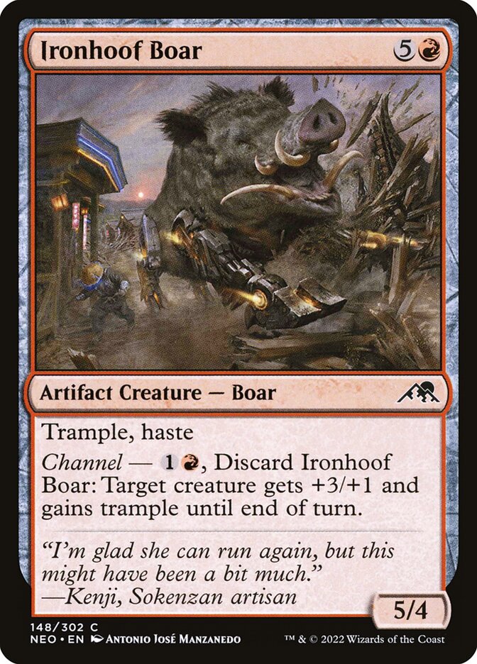 Javali Casco-de-ferro / Ironhoof Boar - Magic: The Gathering - MoxLand