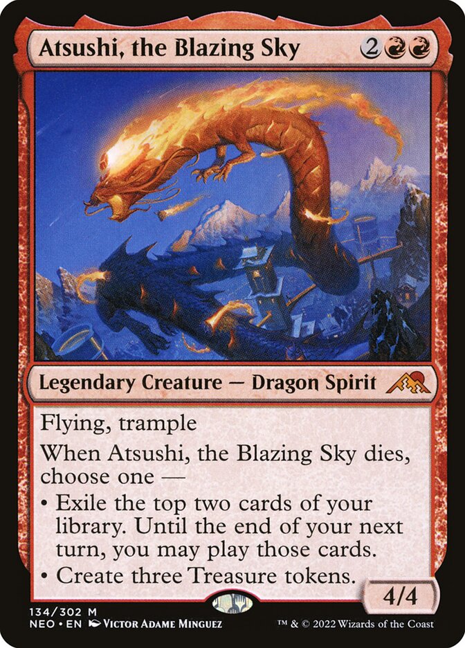 Atsushi, o Céu Flamejante / Atsushi, the Blazing Sky - Magic: The Gathering - MoxLand
