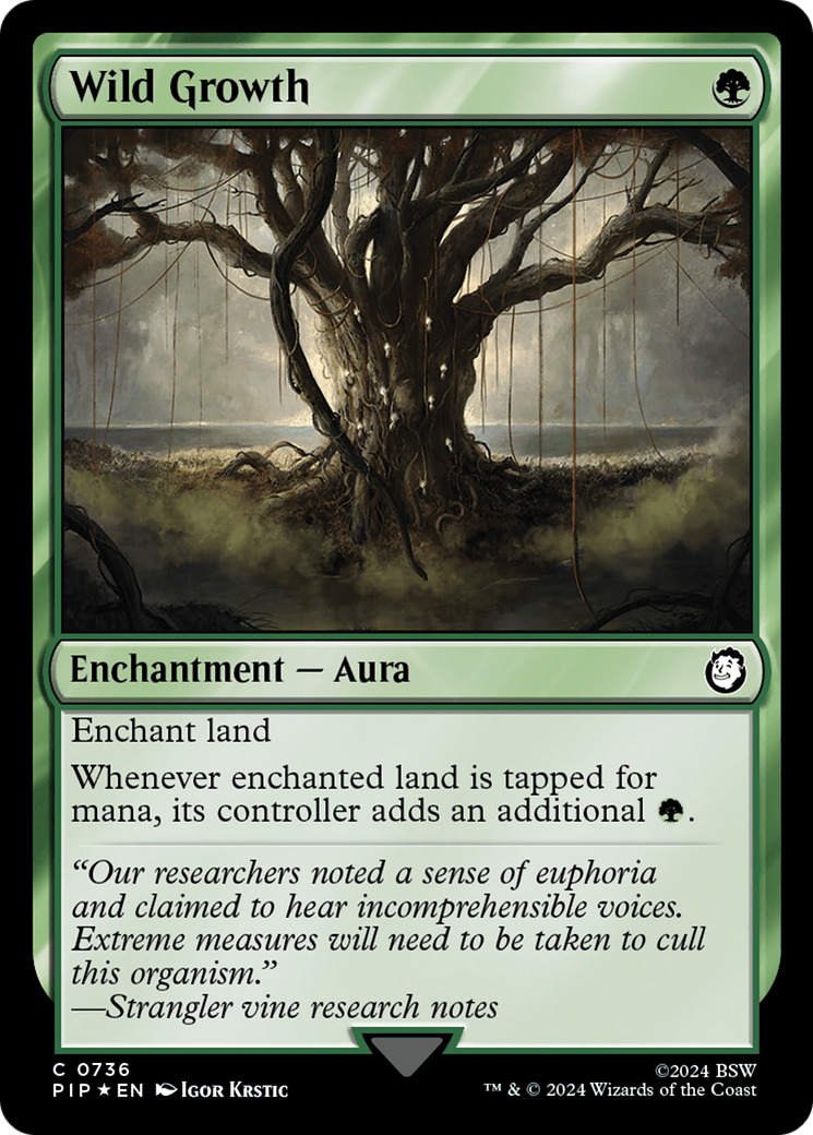 Crescimento Virente / Wild Growth - Magic: The Gathering - MoxLand