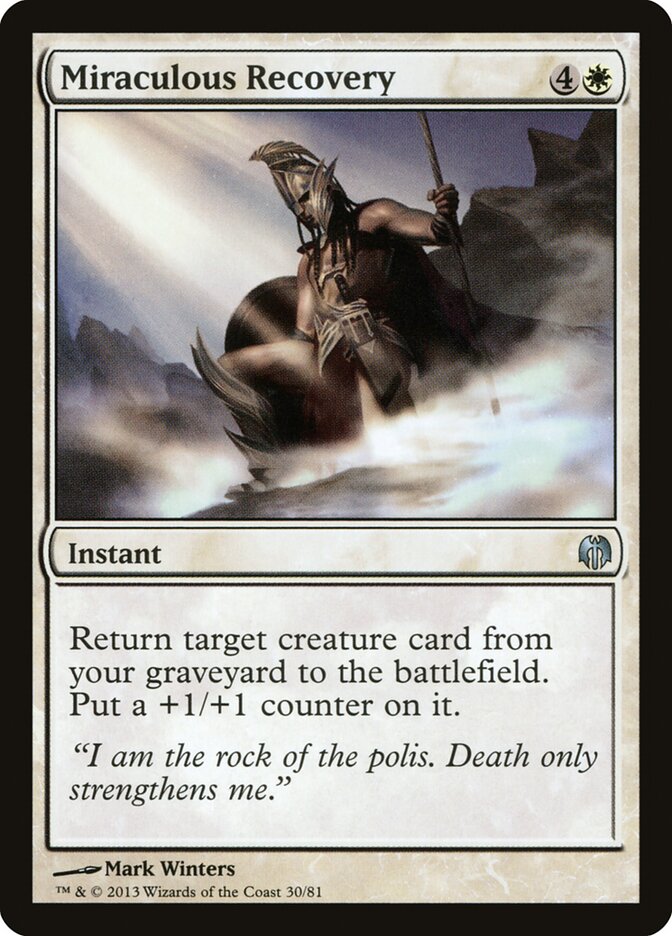 Recuperação Milagrosa / Miraculous Recovery - Magic: The Gathering - MoxLand