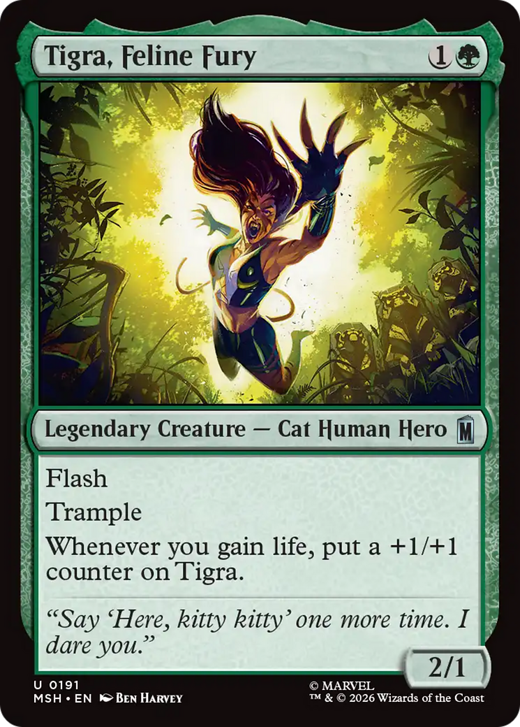Tigra, Feline Fury - Magic: The Gathering - MoxLand