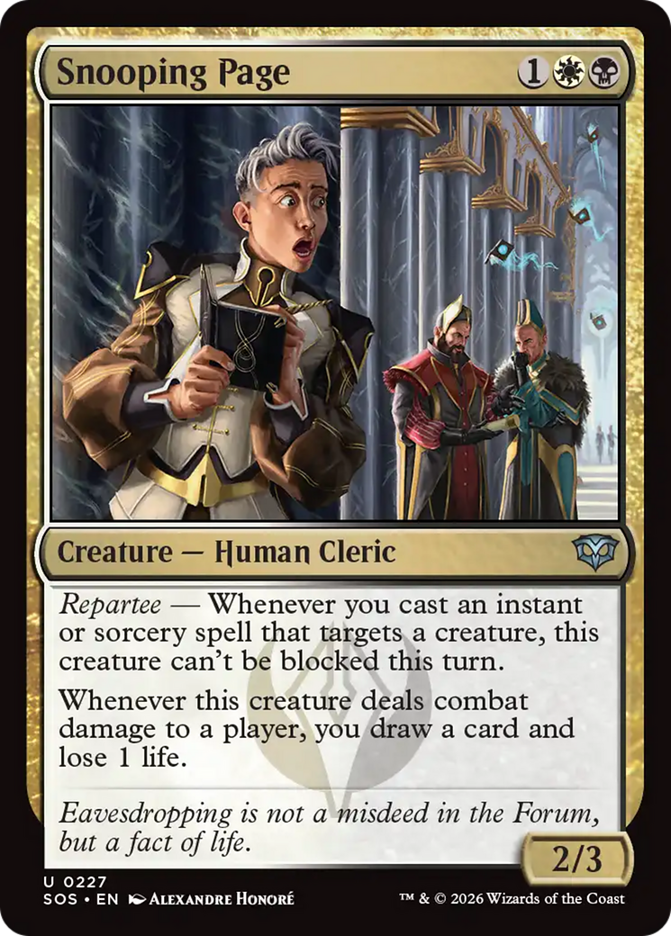 Snooping Page - Magic: The Gathering - MoxLand