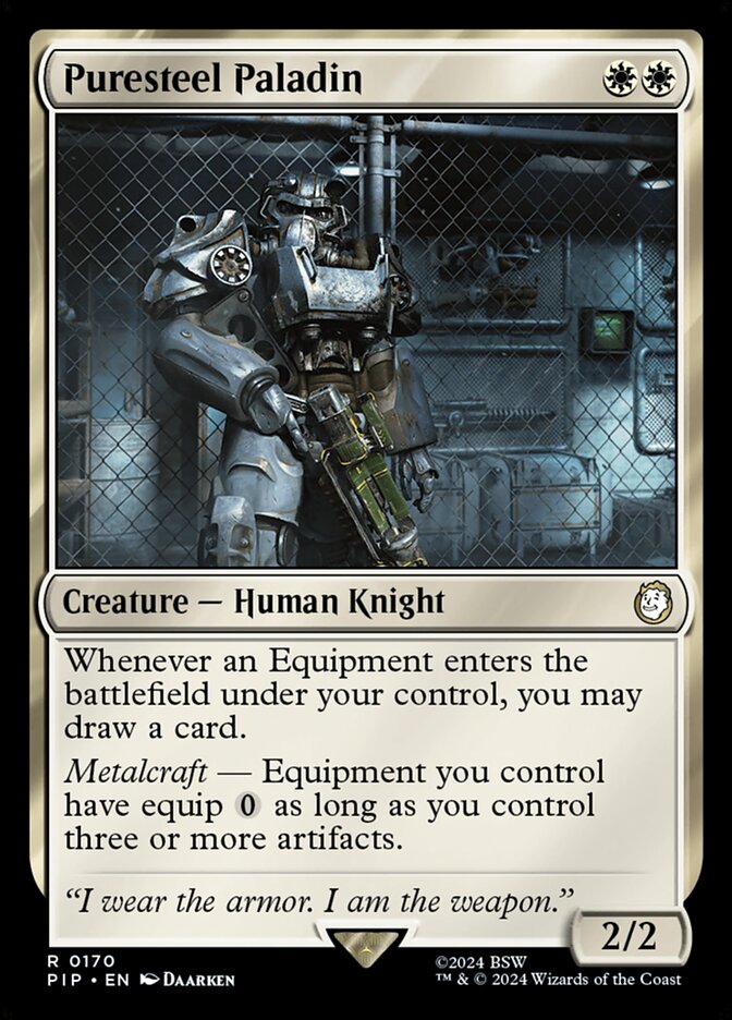 Paladino de Aço Puro / Puresteel Paladin - Magic: The Gathering - MoxLand