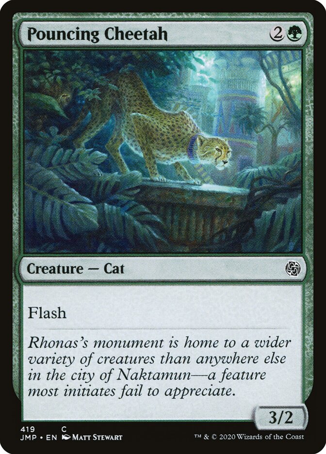 Guepardo Saltador / Pouncing Cheetah - Magic: The Gathering - MoxLand