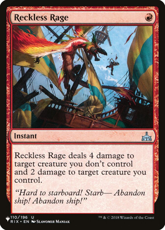 Fúria Temerária / Reckless Rage - Magic: The Gathering - MoxLand