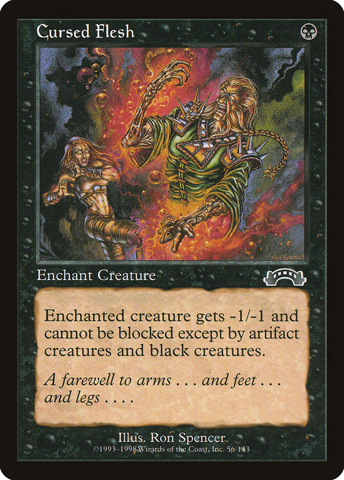 Carne Amaldiçoada / Cursed Flesh - Magic: The Gathering - MoxLand