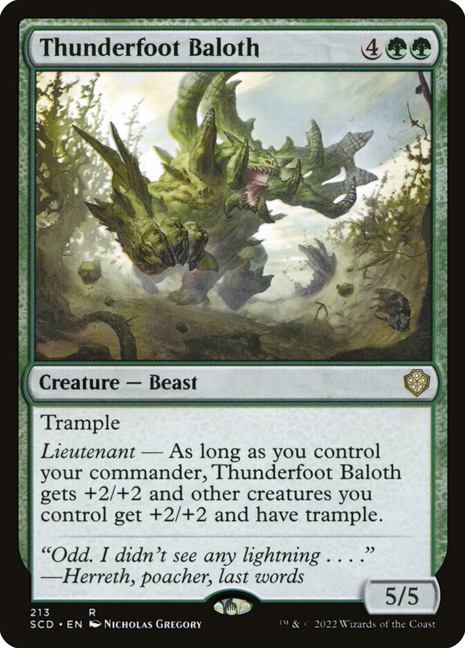 Baloth dos Pés de Trovão / Thunderfoot Baloth - Magic: The Gathering - MoxLand