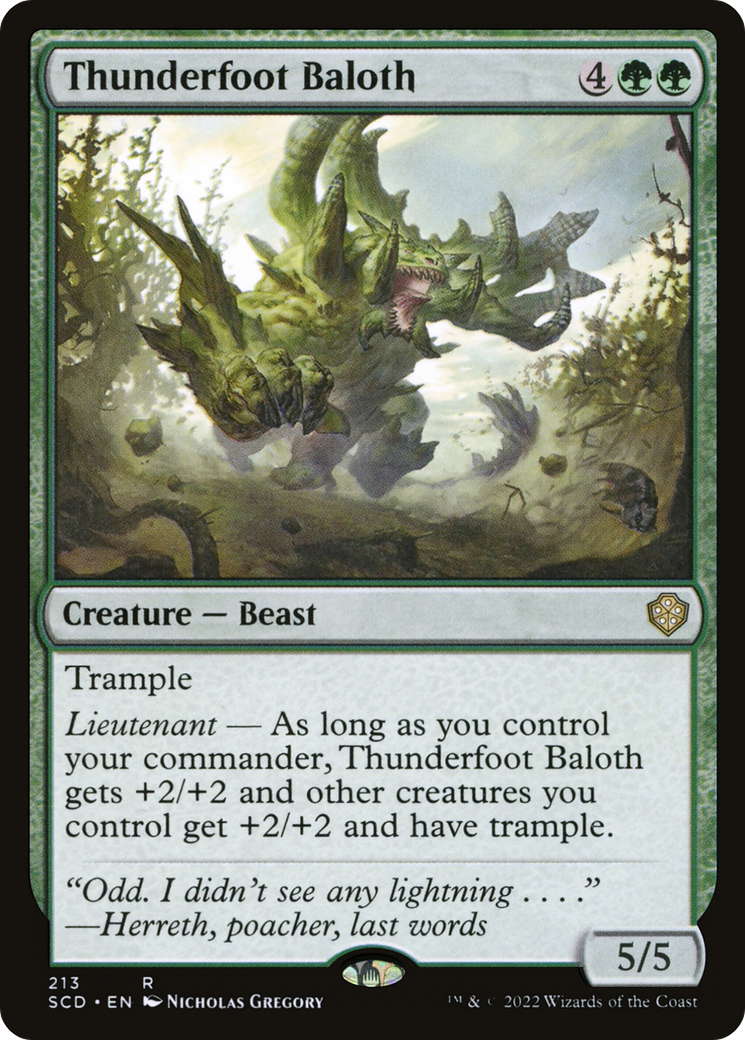 Baloth dos Pés de Trovão / Thunderfoot Baloth - Magic: The Gathering - MoxLand
