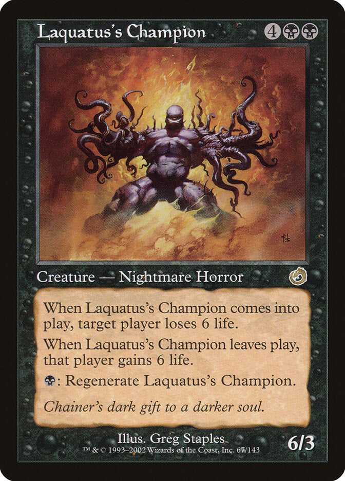 Campeão de Laquatus / Laquatus's Champion - Magic: The Gathering - MoxLand