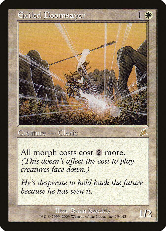 Áugure do Infortúnio Exilado / Exiled Doomsayer - Magic: The Gathering - MoxLand