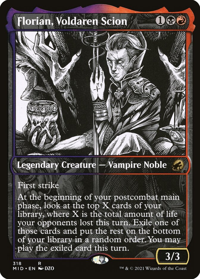 Florian, Herdeiro dos Voldaren / Florian, Voldaren Scion - Magic: The Gathering - MoxLand