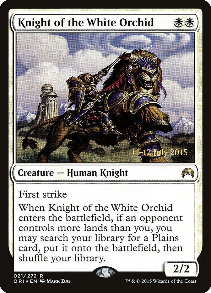 Cavaleiro da Orquídea Branca / Knight of the White Orchid - Magic: The Gathering - MoxLand