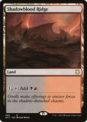 Serra de Sanguesombra / Shadowblood Ridge - Magic: The Gathering - MoxLand