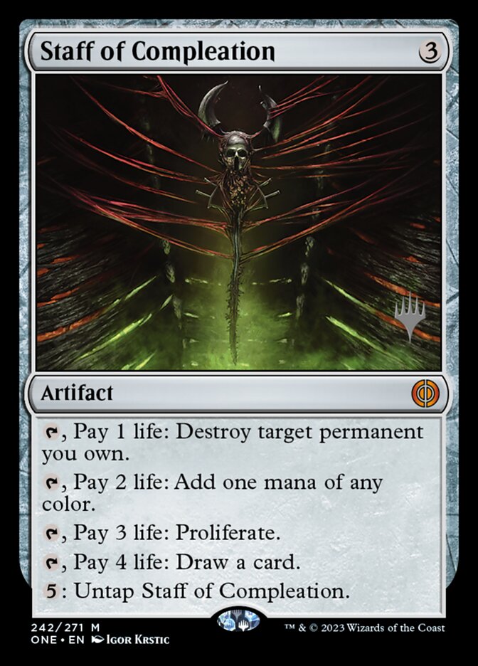 Cajado da Completação / Staff of Compleation - Magic: The Gathering - MoxLand