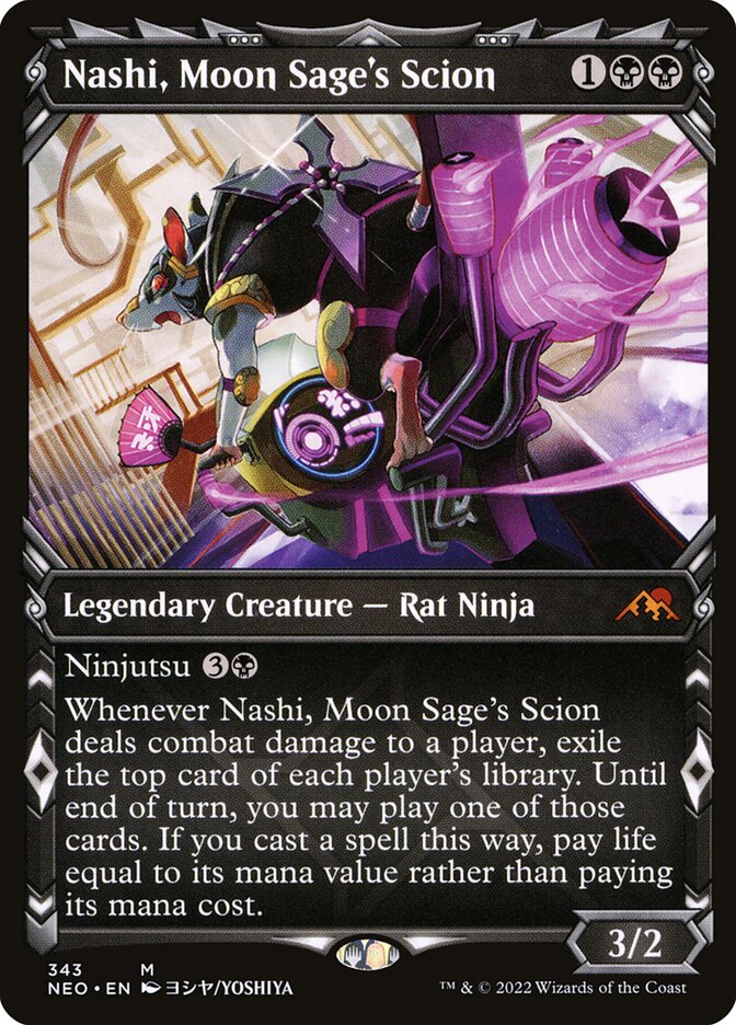Nashi, Herdeiro da Sábia da Lua / Nashi, Moon Sage's Scion - Magic: The Gathering - MoxLand