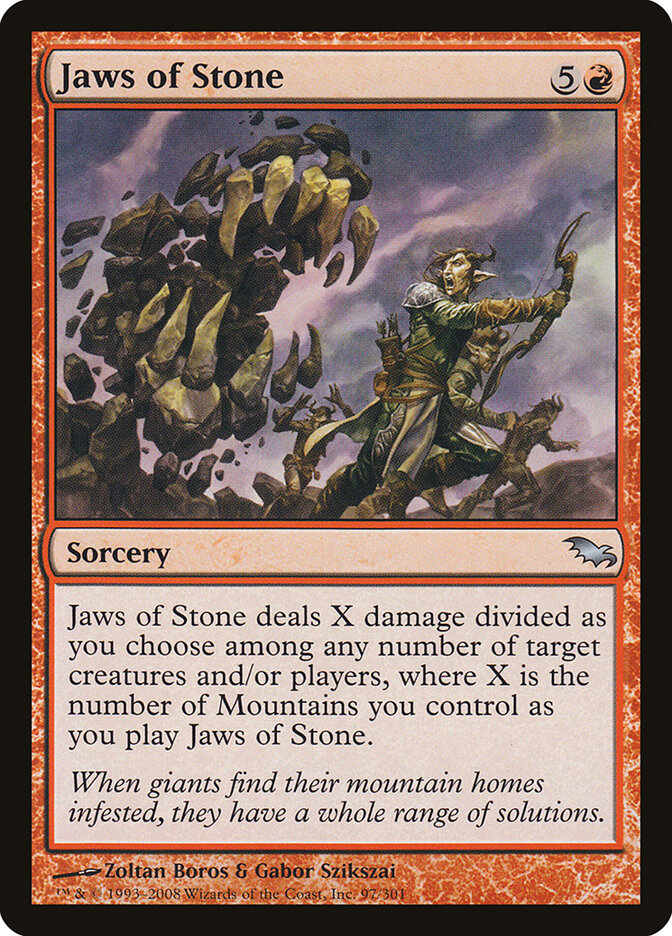 Mandíbulas de Pedra / Jaws of Stone - Magic: The Gathering - MoxLand