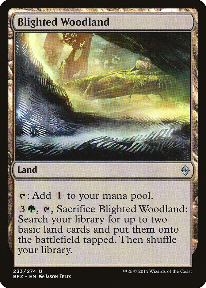 Floresta Flagelada / Blighted Woodland - Magic: The Gathering - MoxLand