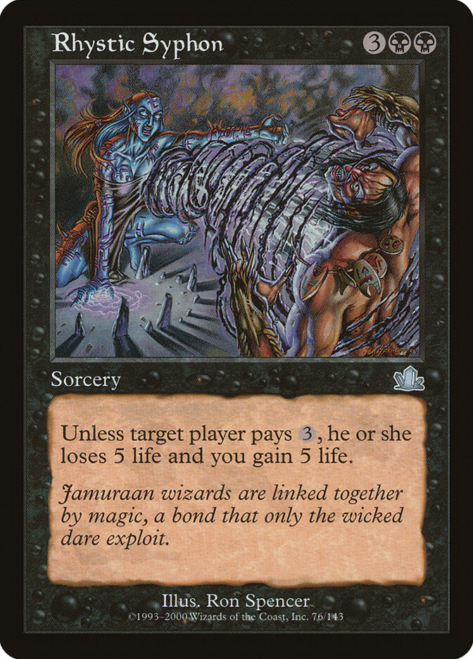 Sifão Rístico / Rhystic Syphon - Magic: The Gathering - MoxLand
