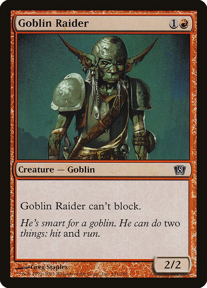 Goblin Salteador / Goblin Raider - Magic: The Gathering - MoxLand