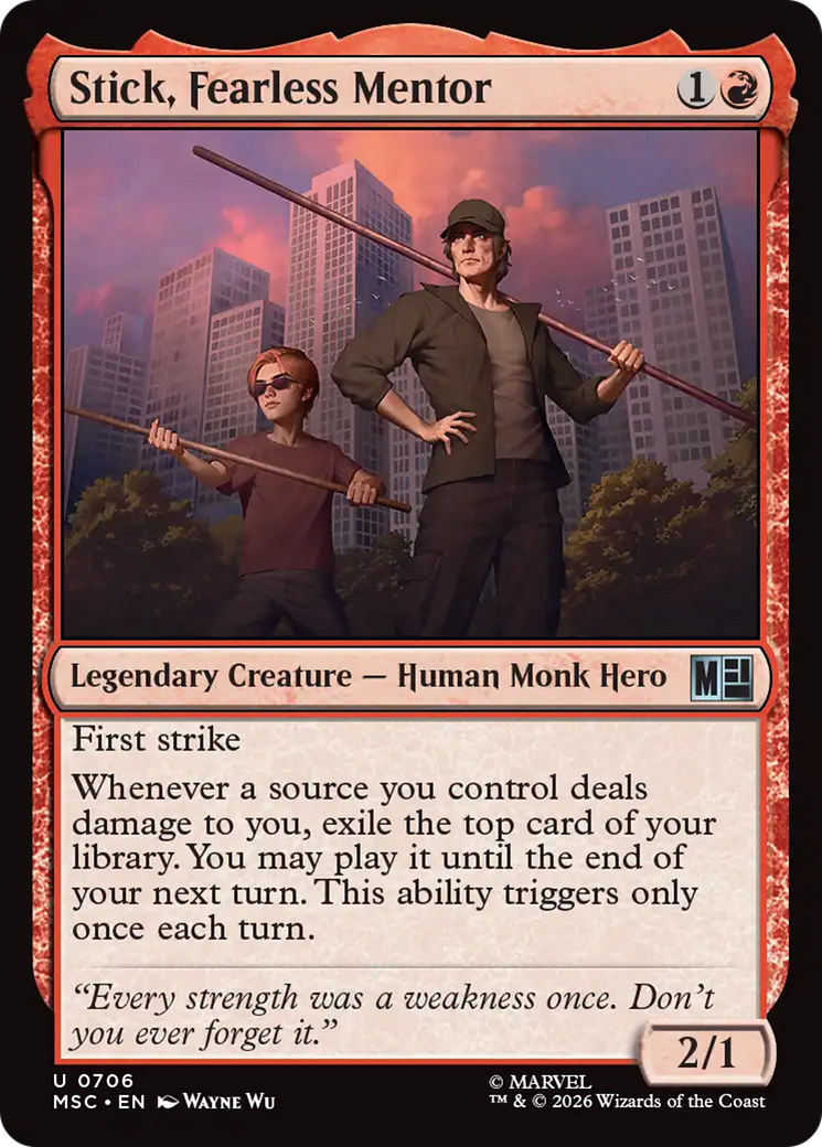 Stick, Fearless Mentor - Magic: The Gathering - MoxLand