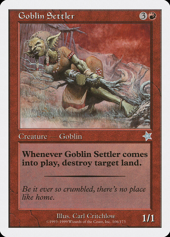 Goblin Settler - Magic: The Gathering - MoxLand
