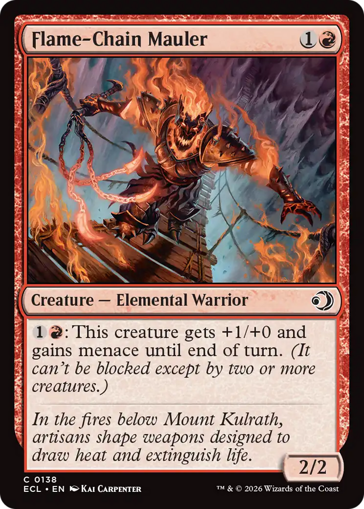 Combatente da Corrente de Fogo / Flame-Chain Mauler - Magic: The Gathering - MoxLand